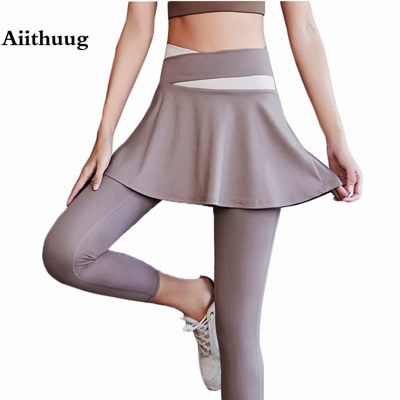 Cross Waistband Skirted Leggings Yoga Golf Skirts Golf Skorts Tennis Dress Tennis Skort Drape Soft Active Sports