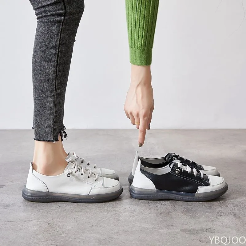 Wandelsneakers Schoenen voor Vrouwen Meisje Casual Womens Brede Minimalistische Sneakers Blotevoetenschoenen Lederen Casual Wandelschoenen Drop Lace Up Lichtgewicht Comfortabele Casual Schoenen voor