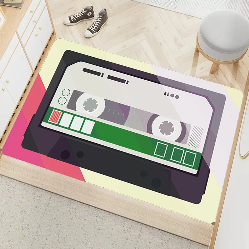 

Bathroom Mat Music Cassette Diatom Ooze Bathroom Floor Mats House Entrance Mat Indoor Home Decoration Welcome Deal Diatomite Rug