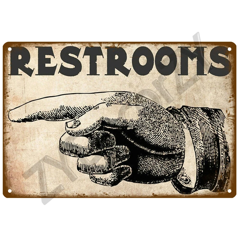 Mann Dame Lustiges WC-Schild Metall Poster Toilettenplatte Blechschild KTV Bar BBQ Shop Badezimmer Wanddekoration Wandbild Home Vintage Foto Pub – Detail 27