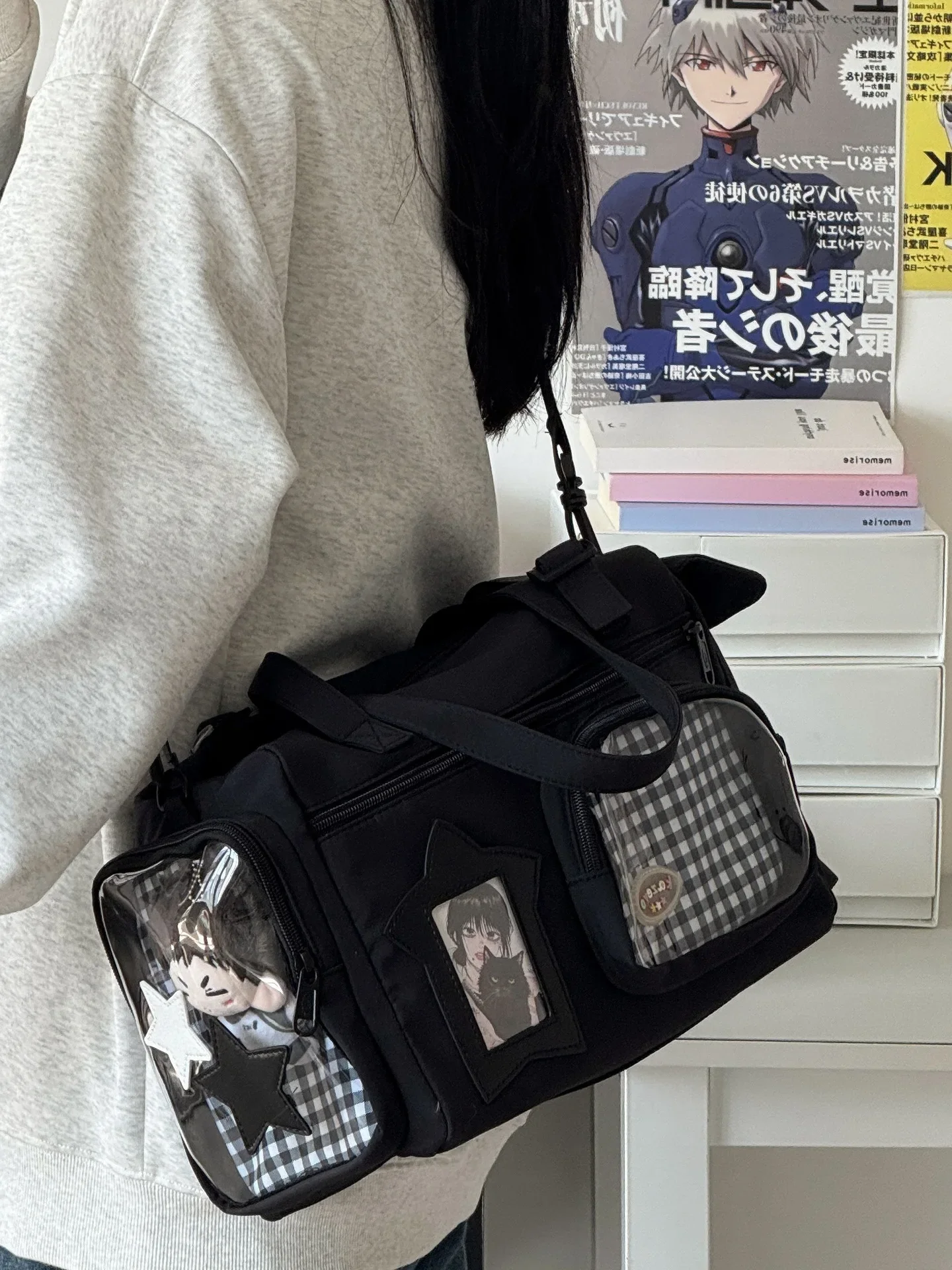 Large Capacity Versatile Shoulder Bag For Women Kawaii Style_voghion.com