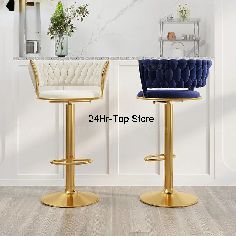 

Luxury Swivel Bar Stool Adjustable Modern Vintage Nordic Bar Chair Designer Restaurant Chaise Haute Pour Bar Furniture Mzy