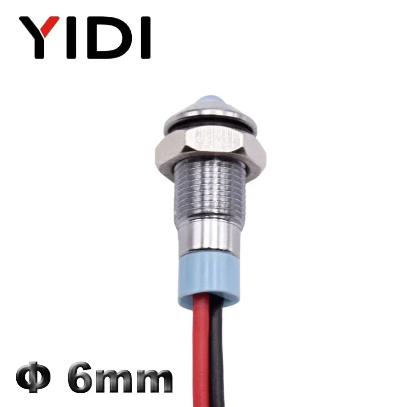 Luci LED Indicatrici Metalliche - 10 Pezzi, 6mm | Impermeabili Per Auto, Barche E Elettrodomestici - Foto 4