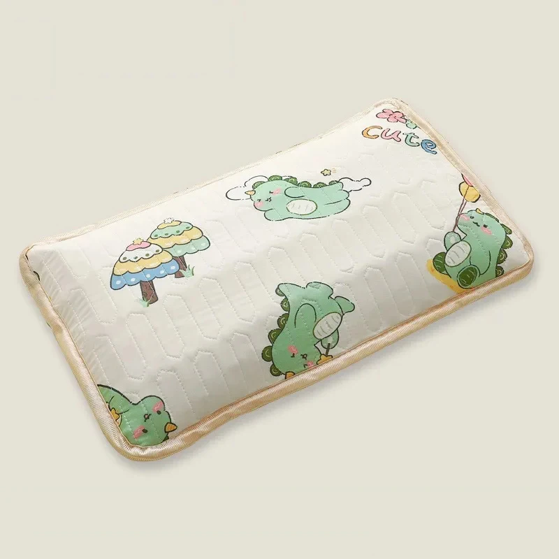 

Summer Ice Silk Cool Baby Pillow Case Soft Latex Interlayer Children's Pillow Case Kindergarten Nap Envelope Pillow Cover