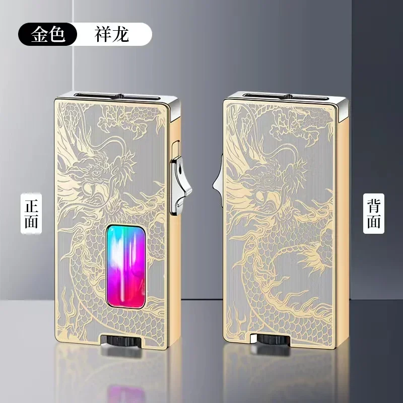 Enhanced Product Title:  
Sleek Ultra Wide Open Fire Butane Lighter with LED Gas Window & Gravity Sensing Ignition