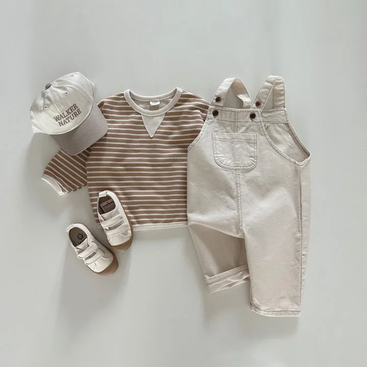 Autumn Baby Denim Overalls Boy Girl Solid Casual Sleeveless Jumpsuit