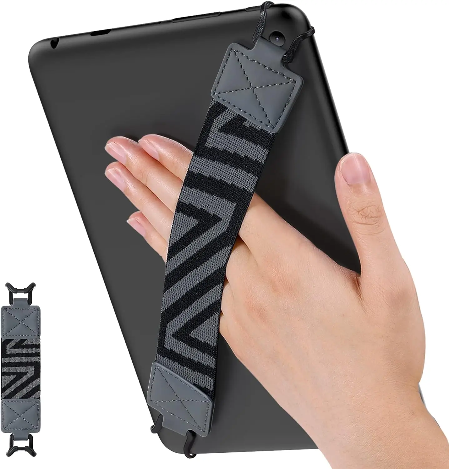 Correia de Mão de Segurança para Tablet de 911 Ipad Pro Ipad Air Kindle Fire hd Samsung Alta Elasticidade Alça de Mão Versátil