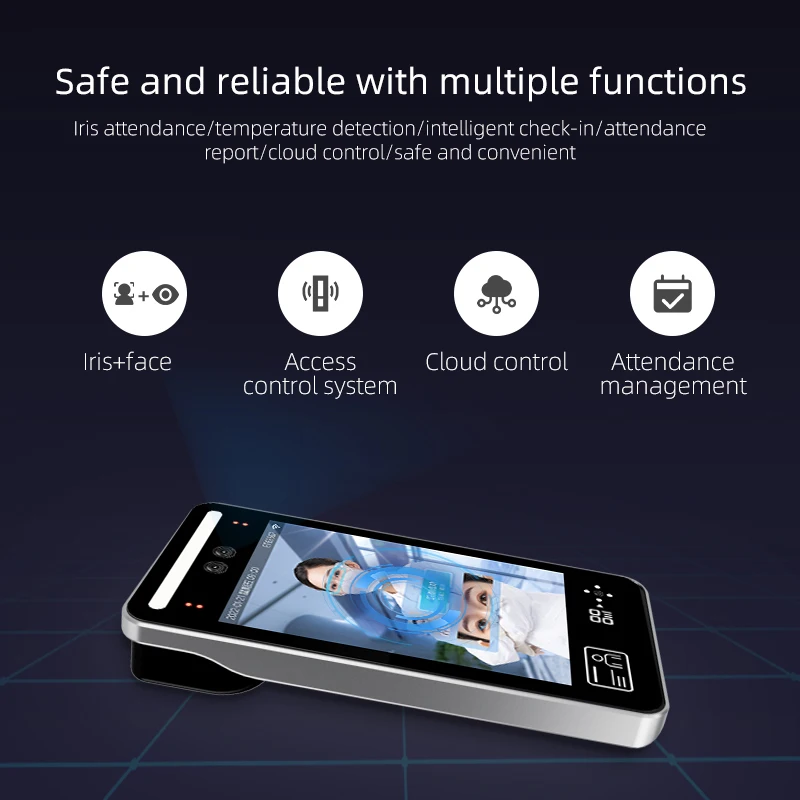 Iris Pupil Iris Access Control Machine Eye Attendance Machine Coal Mine Biometric Face Recognition All-in-One