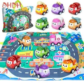 Portable Children's Puzzle Scene Map Blanket Baby Play Mat Mini Cartoon Dinosaur Model Car Dinosaur Toy Play Mat 1