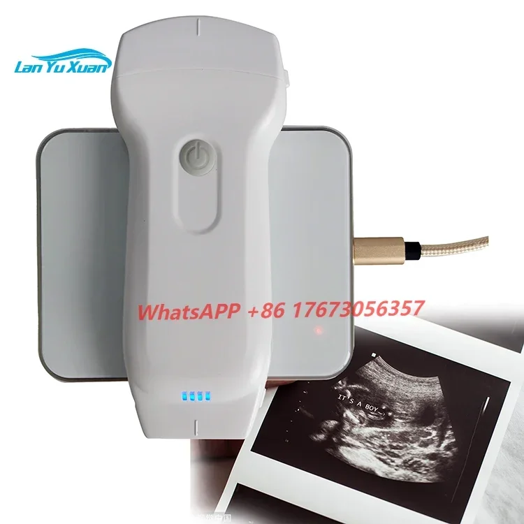 

MSLPU80 Highest Cost-Effective Double Probes Wireless Color Doppler Ultrasound Scanner WiFi and USB Linear Ultrasound Probe