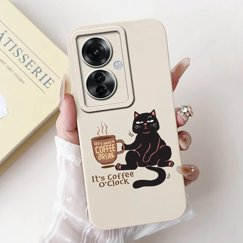Stylish Painted Soft Silicone Back Cover - Lens Protective Case