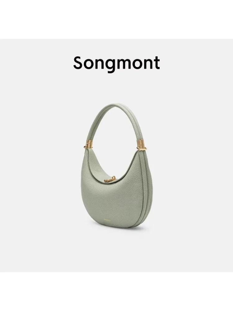 송몬트 언더힐 파인 문 벤드 백, 파인 문 시리즈, 초승달 가방, 통근용 싱글 숄더 언더암 백 