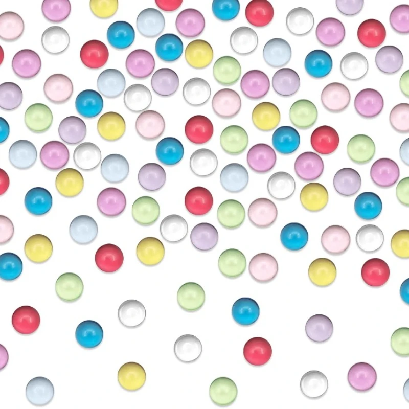 Clear Mini Acrylic Flatback Beads 1 Lb Flat Acrylic Marbles for Vase Filler Mini Fairy Garden Decor Wedding Party