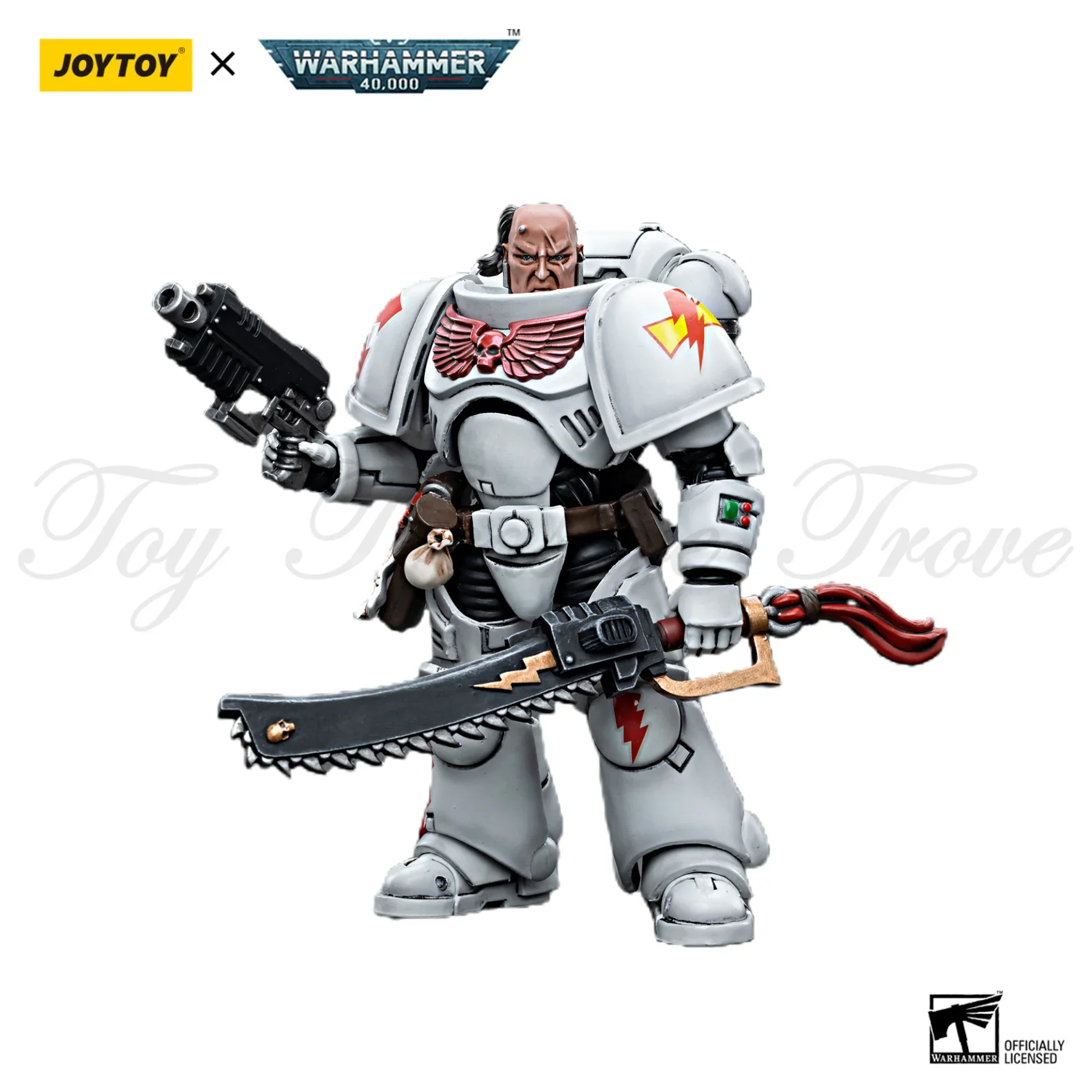 JOYTOY-Figuras de Ação Warhammer, Cicatrizes Brancas, Capitão Kor