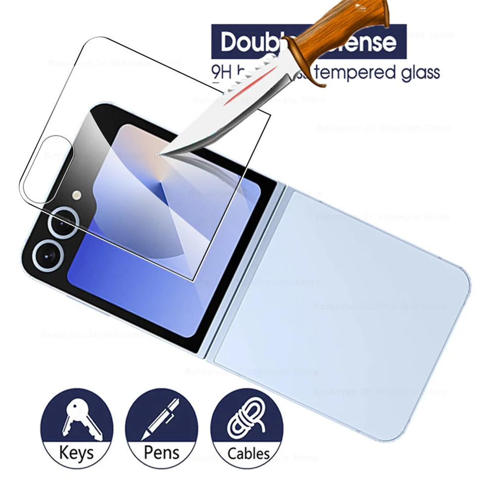 Premium HD Tempered Glass Back Screen Protector for Samsung Galaxy Z Flip6
