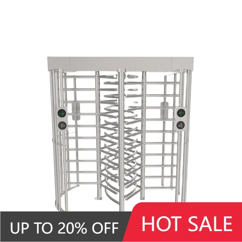 Full Height Rotor Turnstile Pedestrian Revolving Gate Access Control System