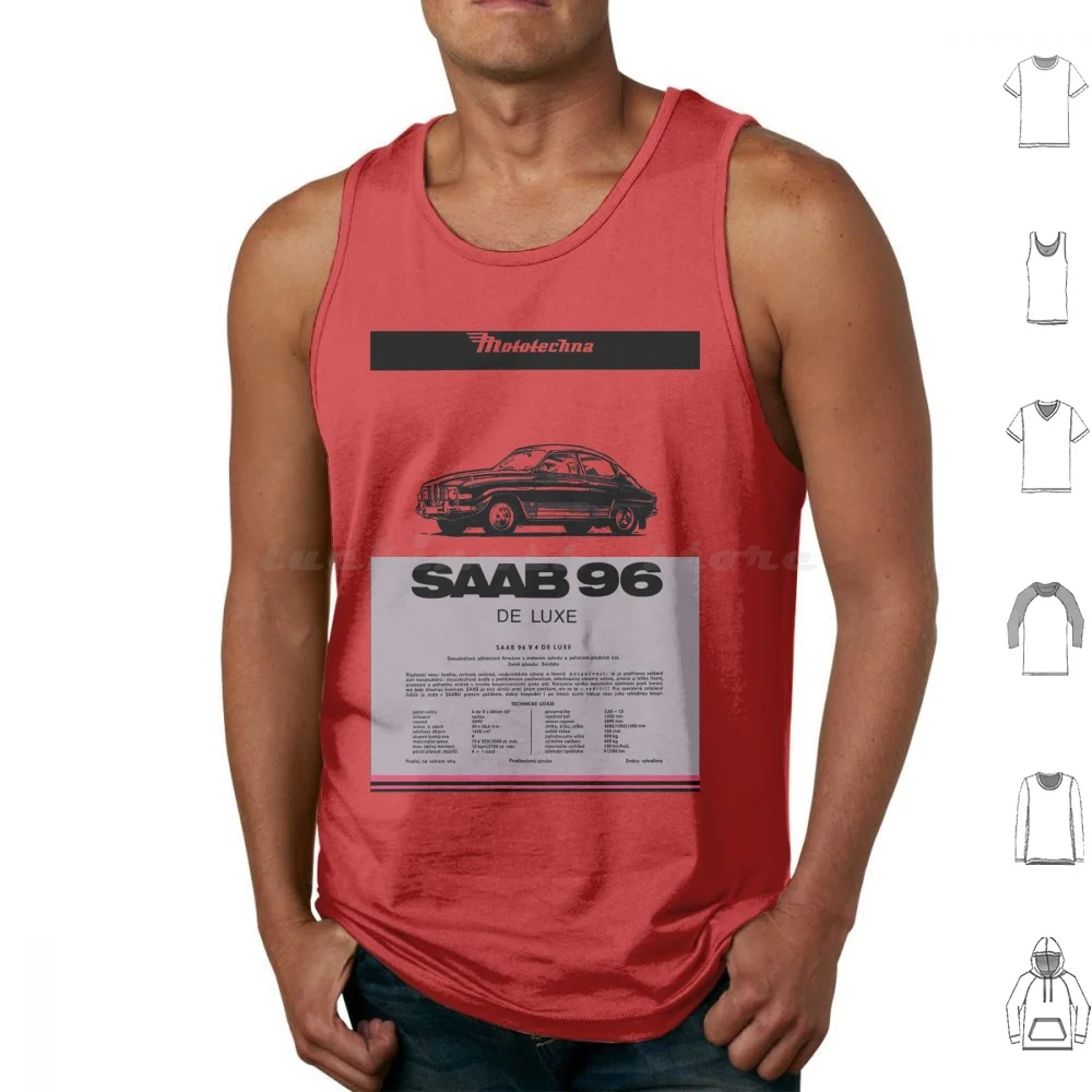 Saab 96-Manuale Del Proprietario Canotte Stampa Cotone Saab 95 Saab 96 Saab 99 Saab 900 Saab 9000 Turbo Svezia Svedese