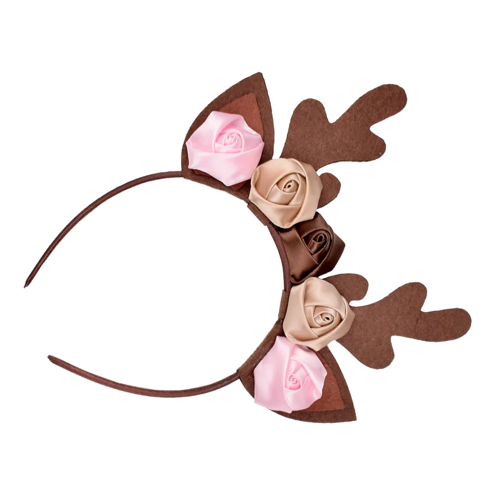 

Christmas Styled Hairband Girl's Antler Hairhoop Party Hair Decor (Brown)