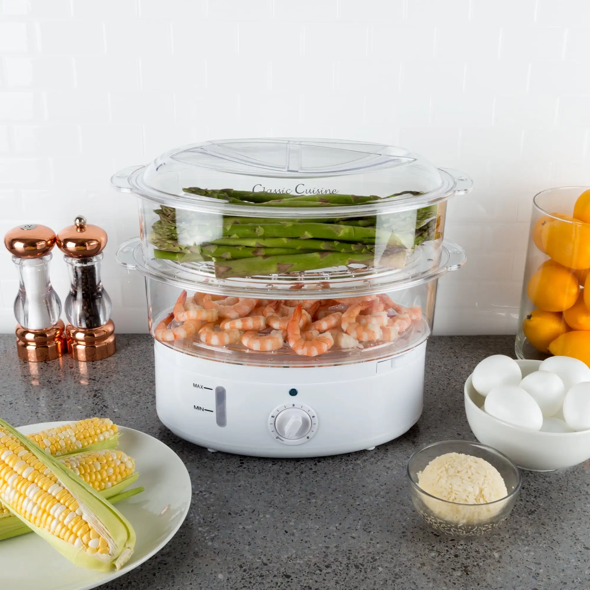 

Vegetable Steamer Rice Cooker (White)