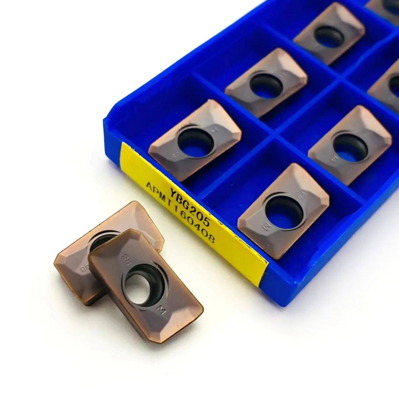 

APMT1135PDR YBG205 APMT160408PDER YBG205 100% original APMT1135 APMT1604 hard alloy blade milling blade stainless steel