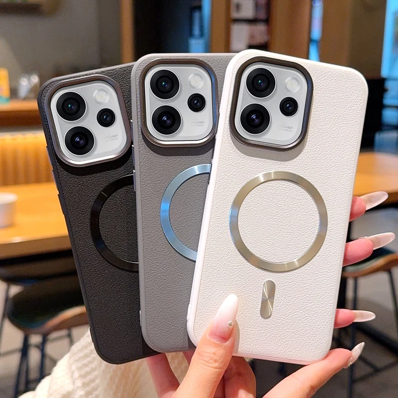 Solid Color Magnetic Ring Shockproof & Fingerprint-Resistant Phone Case