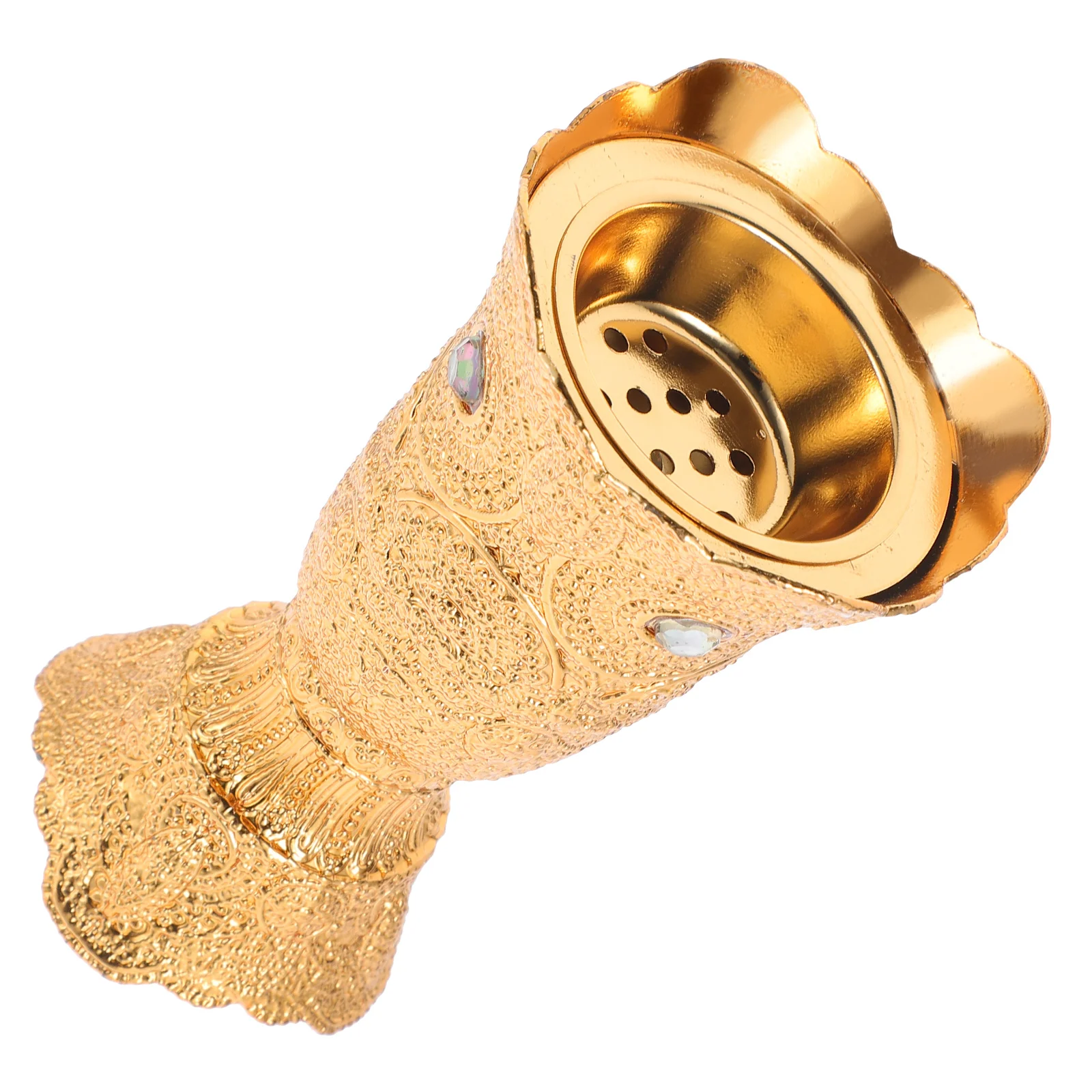 

Incense Burner Adornment Holder Decor Metal Censer Holiday Arabic Tabletop Desktop