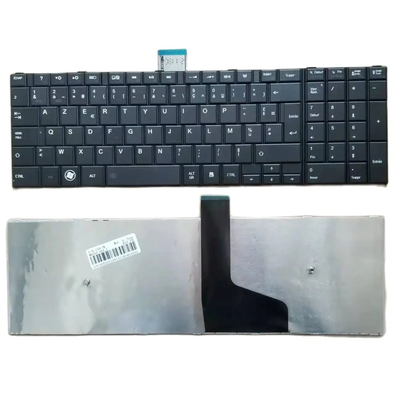 Новая Французская клавиатура для ноутбука Toshiba C50 C50-A C50D C55 C55D C55T, Черная
