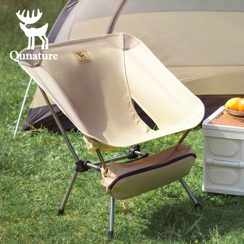 Qunature Camping Moon Chair Portable Folding Camping Chair Picnic Outdoor Lightweight 120KG Bearing ﻿Fishing