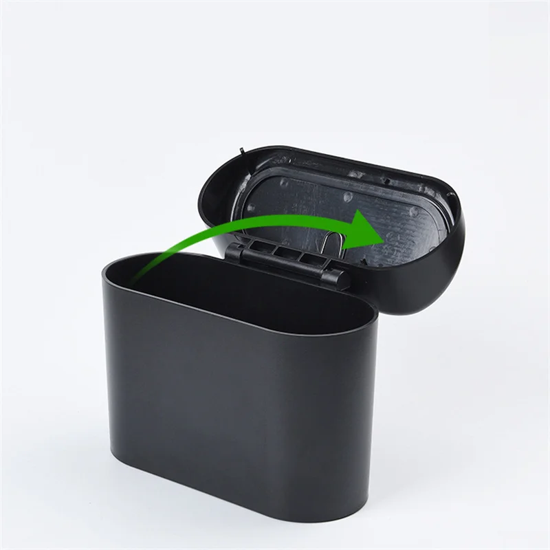 Hanging Car Trash Can Vehicle Garbage Dust Case Storage Box ABS Square Pressing Trash Bin Auto Interior Accessories car trash can