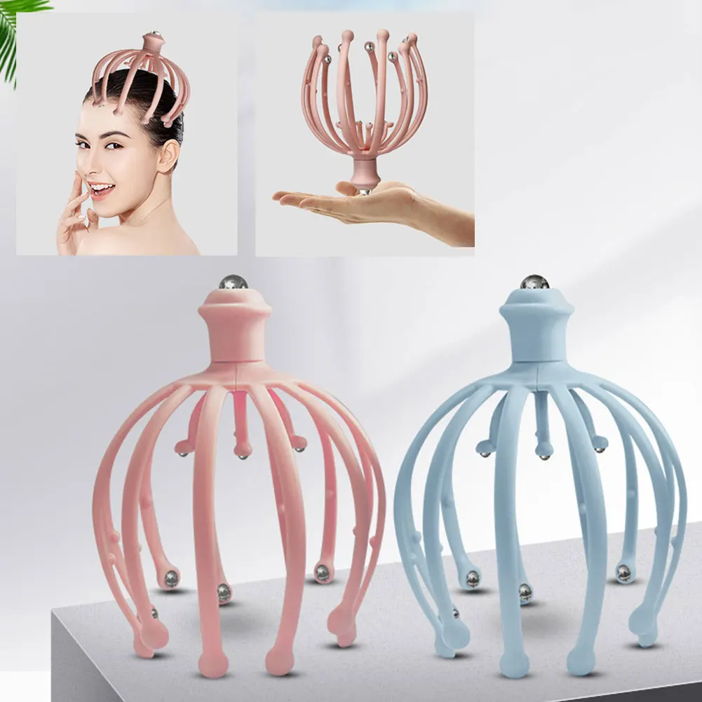 

18 Claws Electric Octopus Claw Scalp Massager Stress Relief Therapeutic Head Scratcher Stress Relief and Hair Stimulation