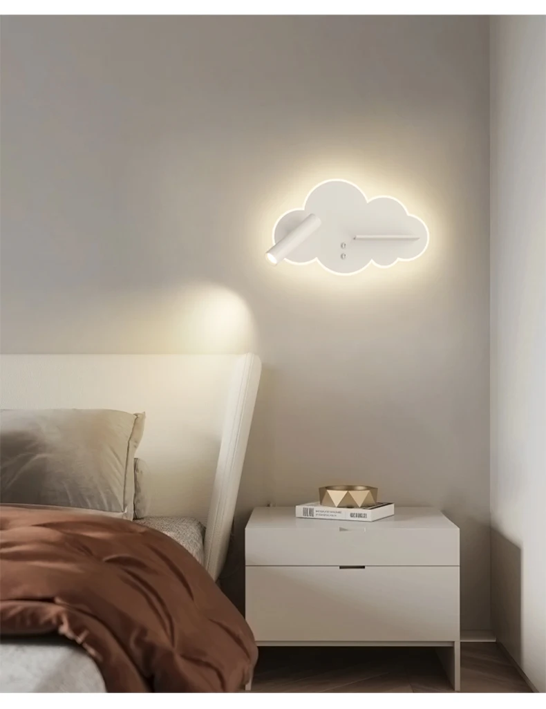 Description Picture 6 of itemModern Minimalist LED Wall Lamp Reading Light For Bedroom Hotel Night Book Lights Sconce Lights  Aisle Corridor Led Spotlight