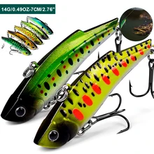 Fishing Lure Pencil VIB Hard Bait 7cm/14g Carp Fishing Bait Wobbler Sinking Artificial Lure Trolling Fishing Tackle 2 Trebles