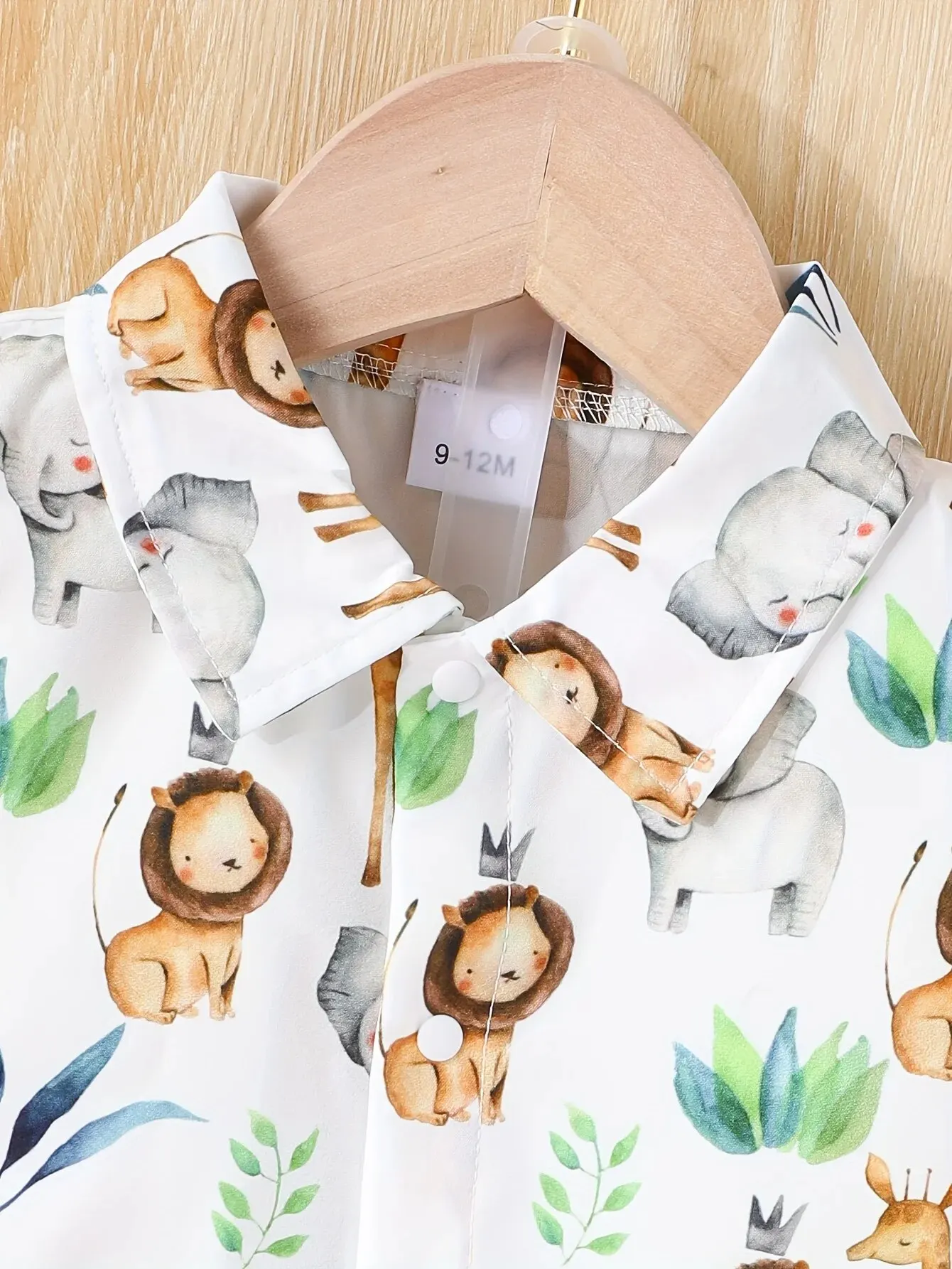 Baby Boy Outfits 2 Piece Summer Casual Small Animal Print Short Sleeve Shorts Holiday Travel Shirt Set Comfortable Breathable