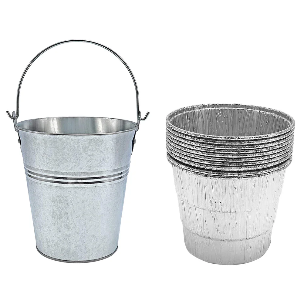 Barbecue Oil Drum Grill Grease Bucket Drip Barrel for BBQ Foil Liners Replacement