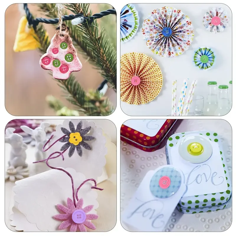 600pcs-Mixed size circular resin sewing button technology circular sewing button color DIY home decoration accessories