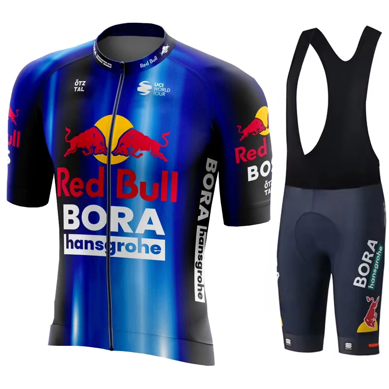 Cycling Man Mens Clothes Men Mtb Road Bike Uniform Red Bull Sports Set Mountain Clothing Jersey Men's Shorts Pants Gel Cyclist 2