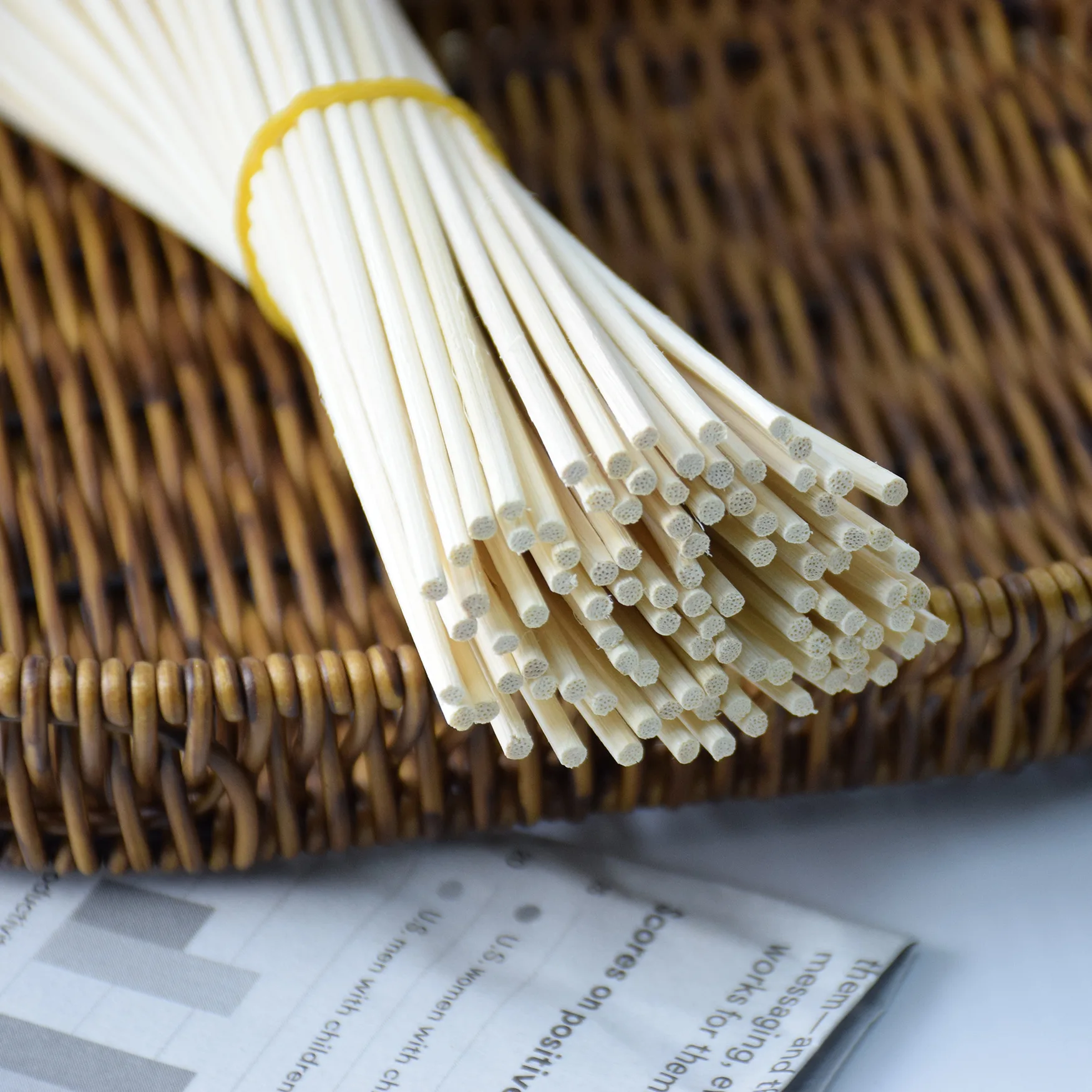 100PCS 3/4/5MM X L30/25/23/15CM Nature Wooden Diffuser Sticks Bathroom Wedding Decor Fragrance Oil Diffuser Rattan Reed Sticks