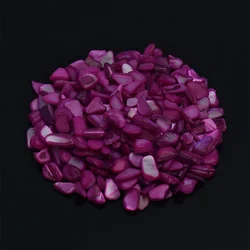 Vibrant Natural Crushed Shell Beads for Weddings, Vase Fillers, Home Decor, and Crafts (Purple shell)
