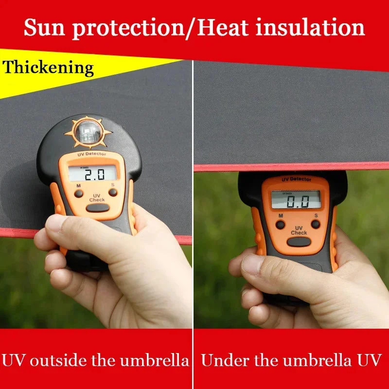 Outdoor Fishing Umbrella Sun Protection 360&deg; Adjustable Rainproof Anti-UV 2.6m Arc Portable Camping Umbrella