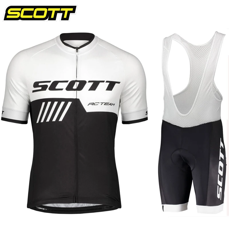 Cycling Jersey 2023 Team SCOTT Men Cycling Set Racing Bicycle Clothing Suit Breathable Mountain Bike Clothes Sportwears