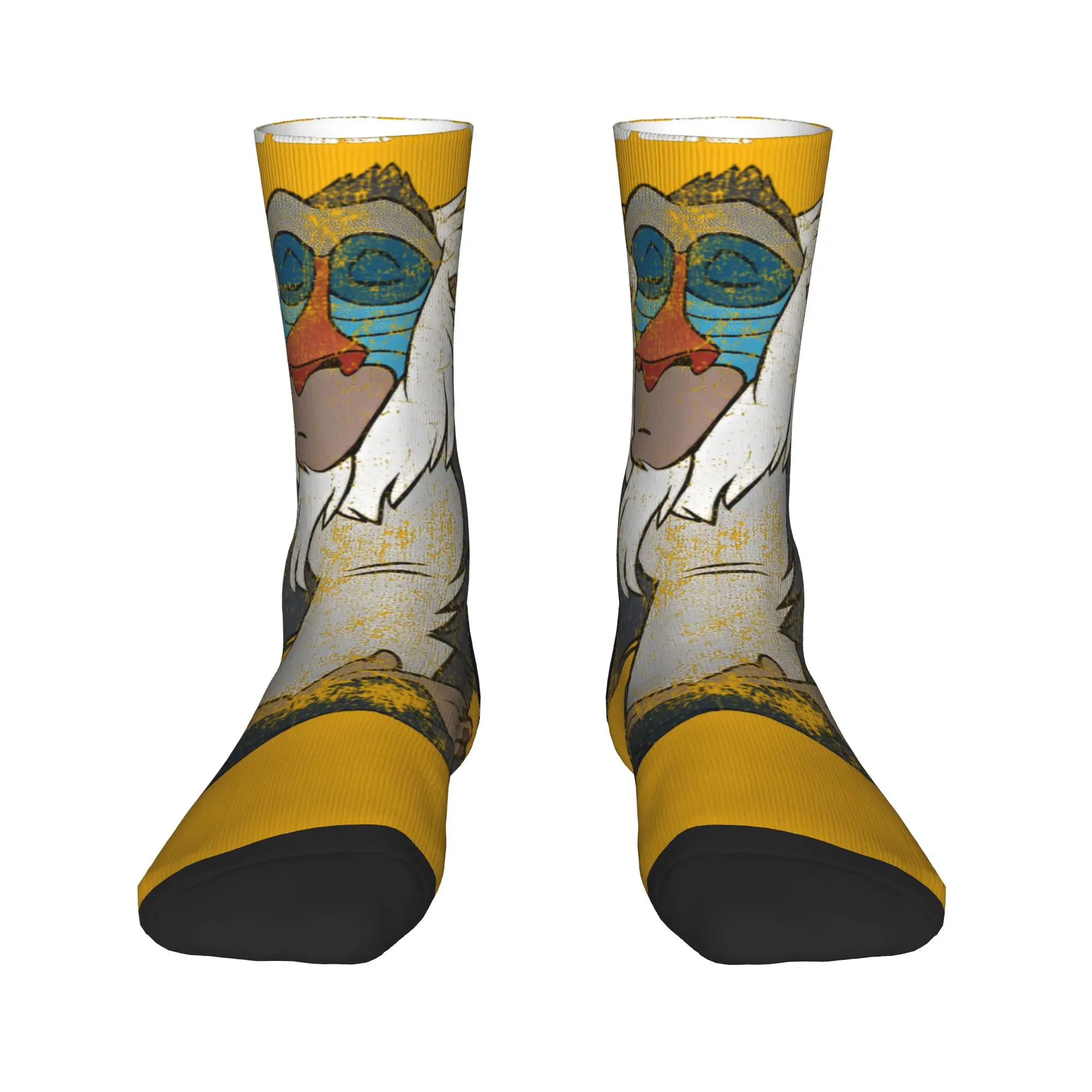 Lion King Inspired Rafiki Meditation Non-Slip Funny Socks - Soft & Breathable
