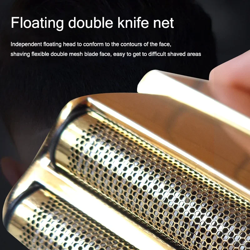 9000RPM Popbarbers Scissors Rechargeable Metal Beard Shaver Men's Electric Shaver Slimming Head Shaver Professional Trimmer 5