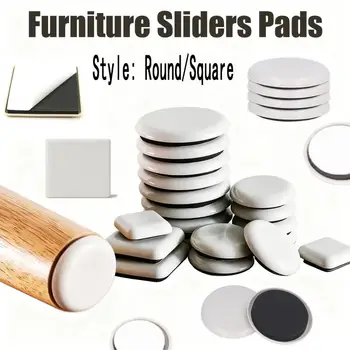 4~32pcs Furniture Leg Slider Pads Anti Scratch Easy Move Heavy Furniture Thickened Moving Pad Anti-abrasion Floor Protector Mat 1