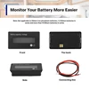Battery Meter Battery Capacity Voltage Monitor, DC 12/24/36/48/60/72/84V Battery Capacity Voltage Gauge Indicator 4