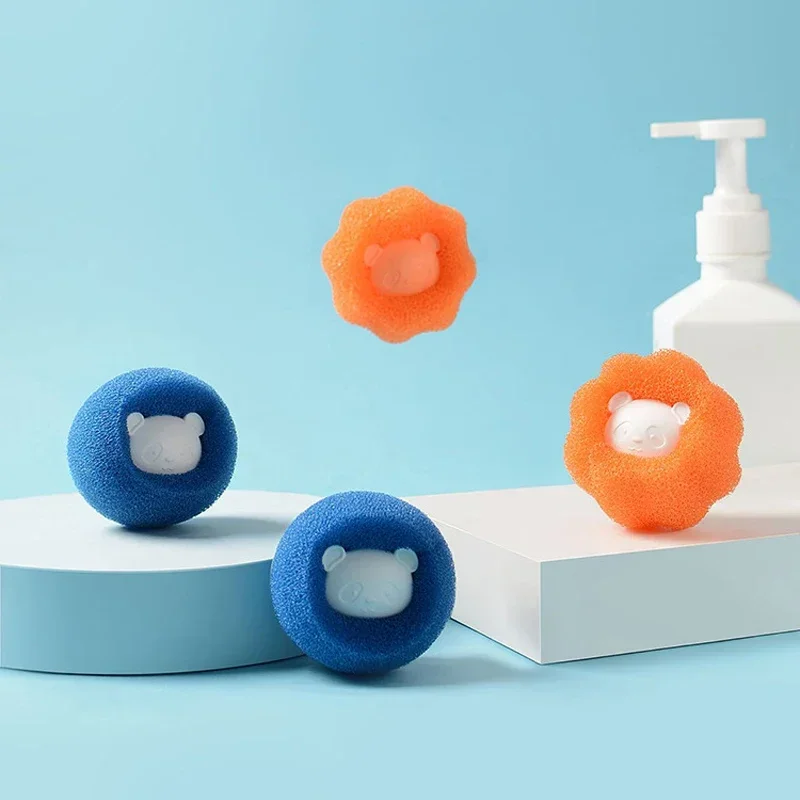 Pet Hair Remover Reusable Ball Wool Sticker Cat Hair Remover Fur Lint Catcher Cleaning Laundry Washing Machine Filter 1/3/5 Pcs