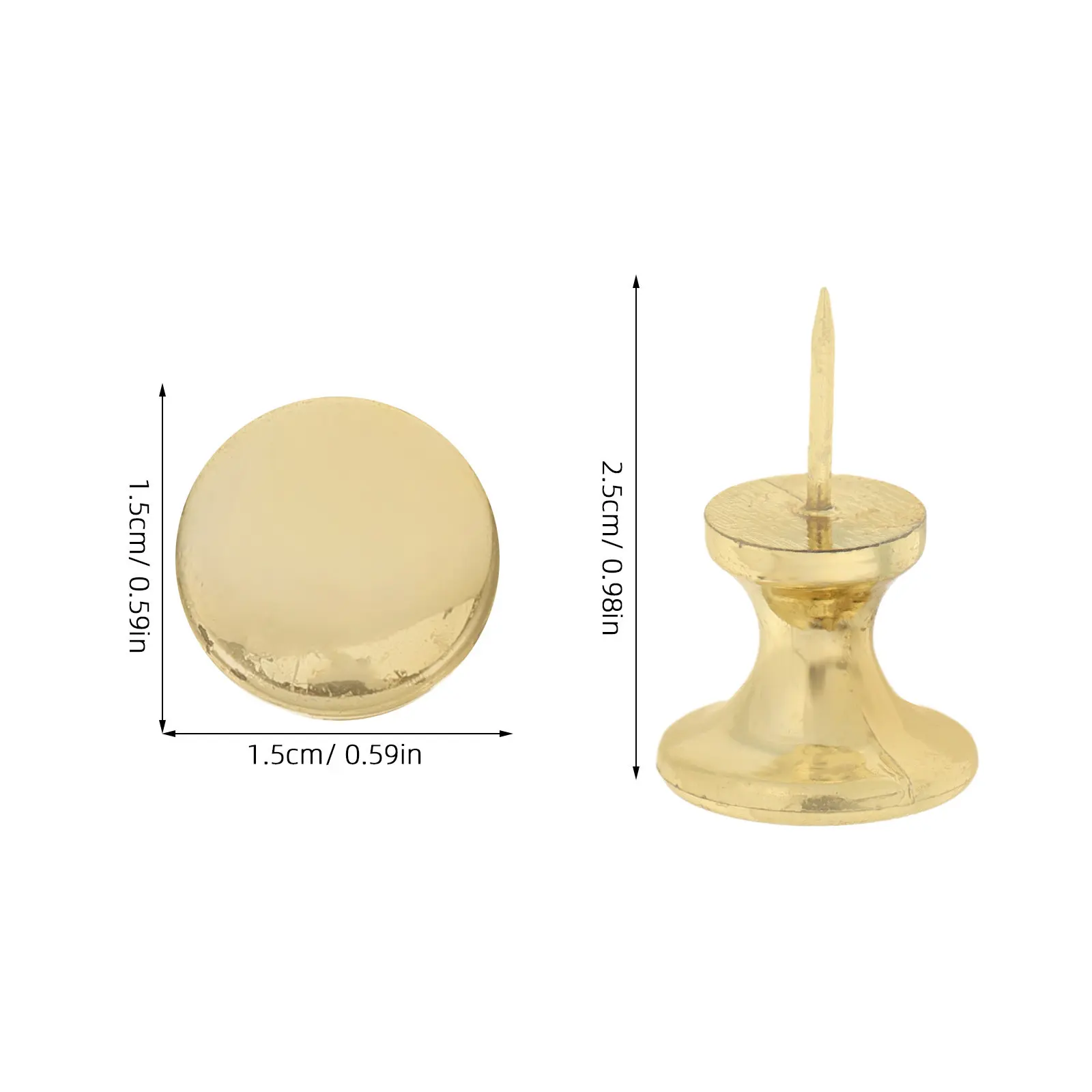 30개 강철 푸시핀, 고강도 엄지핀, 광택 처리된 못, 사무실 코르크보드, 게시판, 공예, 지도, 벽걸이용 못