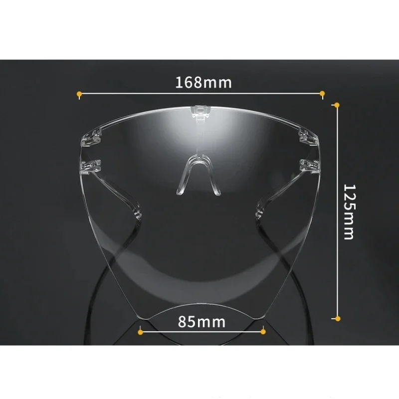 High-Definition Transparent Protective Face Shield with Anti-Fog, Anti-Splash Features