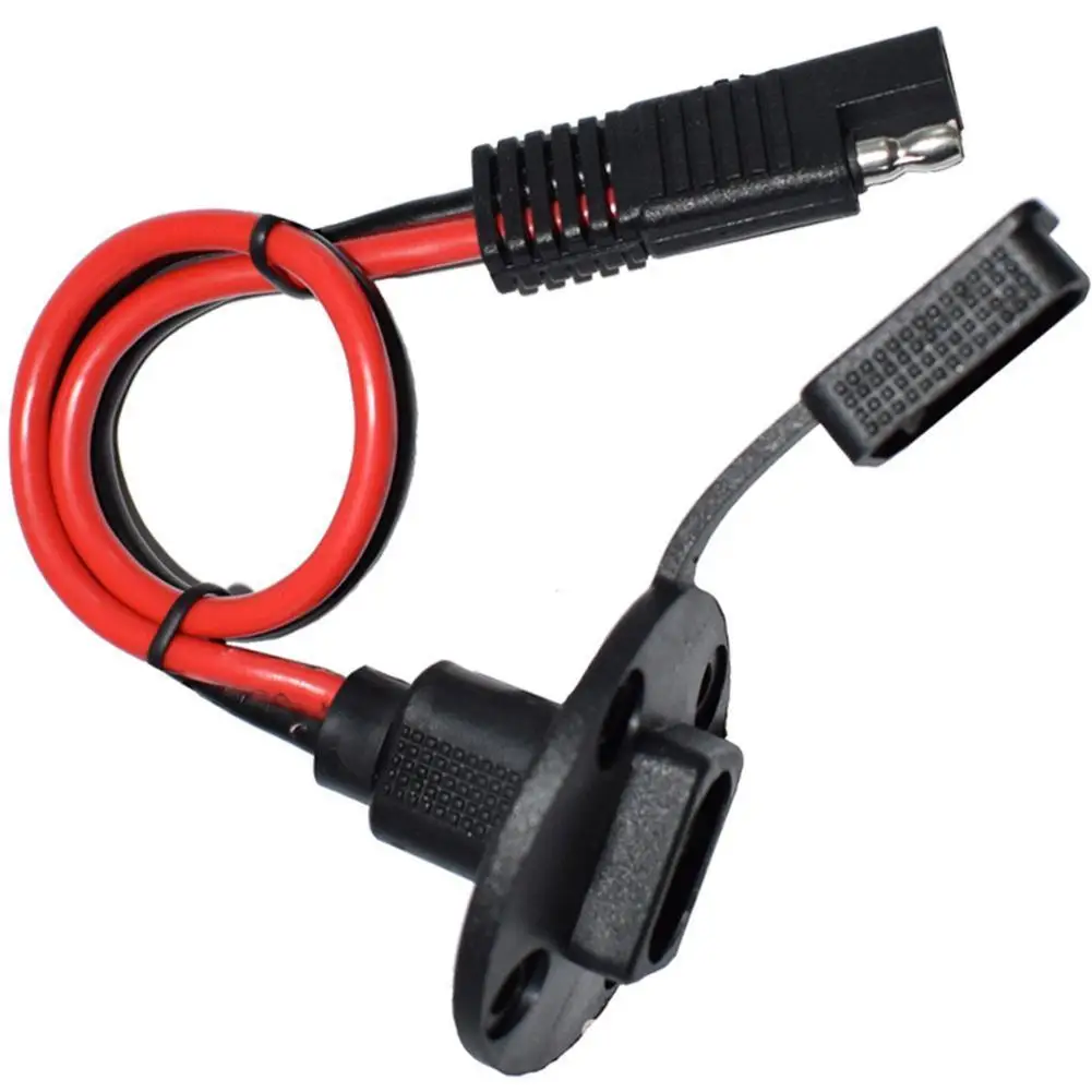 

10AWG SAE Cable 2 Pin Quick Disconnect Automotive Panel Extension Cable Screw Holes for Solar Panels Battrey Motorcycles Battery