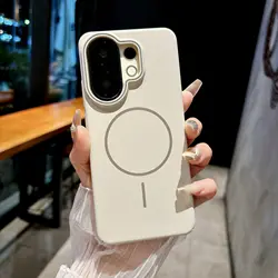 Ultra - Thin Shockproof Matte Case with Magsafe Compatibility for VIVO S30 (White)