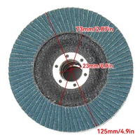 10 יחידות דיסקי פלאפ 125mm מסור זוויתי דיסקי שנייה 40/60/80/120 גלגלי שחזור דיסקי פלאפ מתכת להסרת כלי חיתוך 4